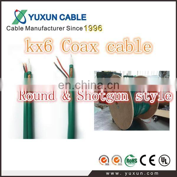 YUXUN RG59 KX6 KX7 CCTV Cable Coaxial For Camera Surveillance