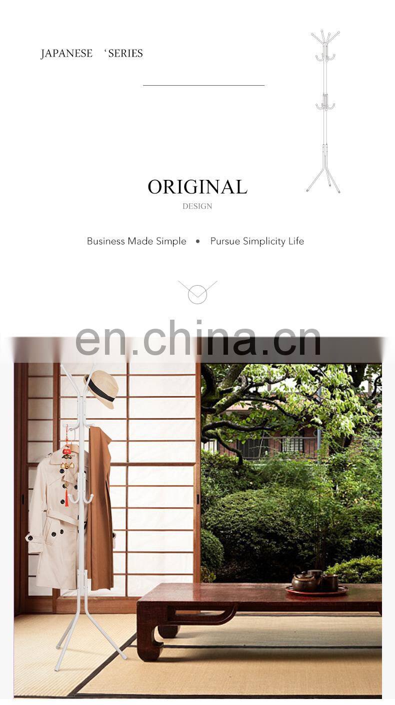 Hotel Tree Shaped Home Bedroom Door Iron Clothes Hat Coat Rack Clothes Stand With Shelf