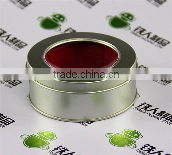 Candle Metal Packaging Window Tin Can