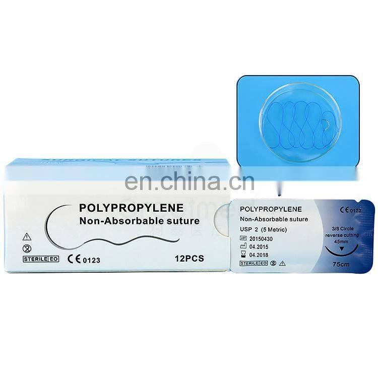 Disposable polypropylene absorbable surgical suture thread