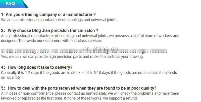 Aluminum Clamp Style Flexible Jaw Coupling For Electric Motor Shaft