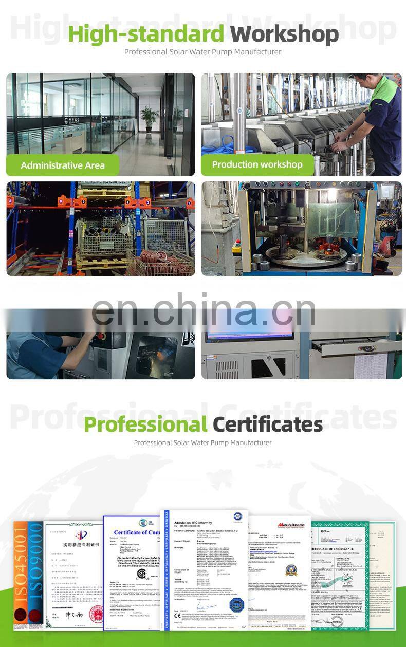 High Head Surface Water 2hp Solar Water Centrifugal Pump For Irrigation