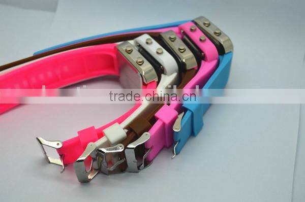 led jelly electronic watches mirror watches with silicone band, bright led lights,alloy watch case