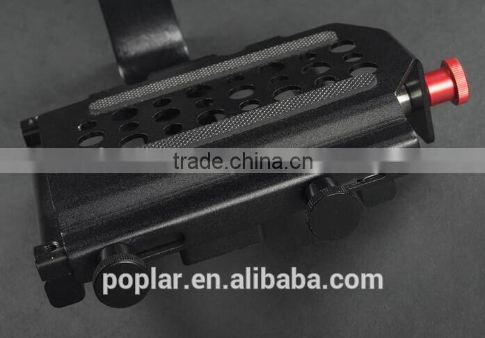 Poplar China supplier high quality Camera rig Best stability DSLR double Handheld Video gimbal Stabilizer for Digital