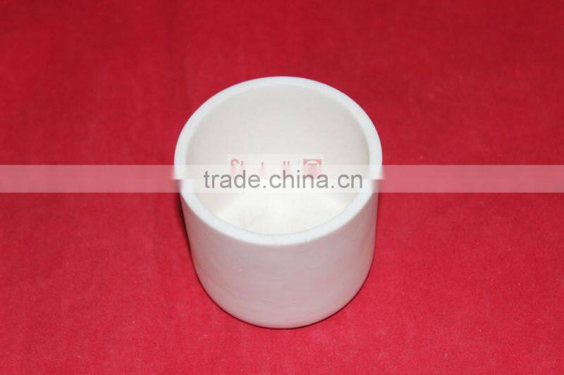 Hot sale white alumina crucible for idustrial use