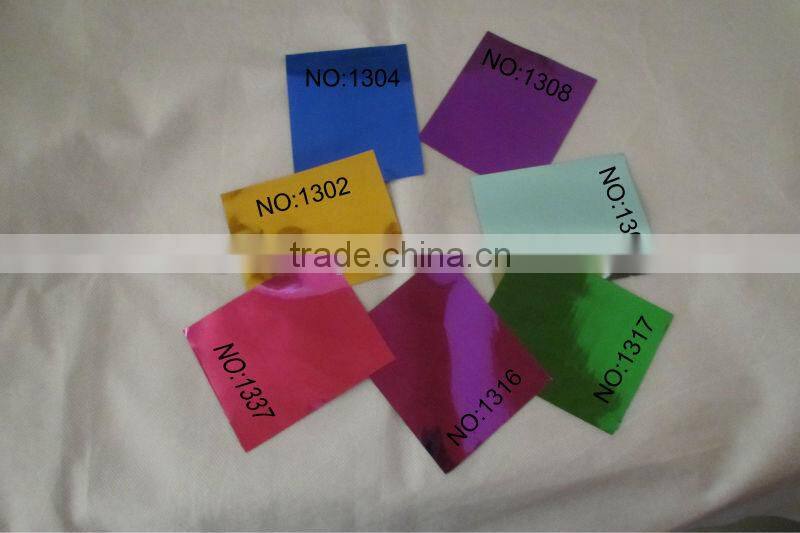 Striped Metallized PVC Film For Chrismas Decoration (Gifts packing,etc)
