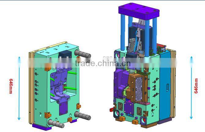 plastic injection over molded and Plastic Overmolding Part