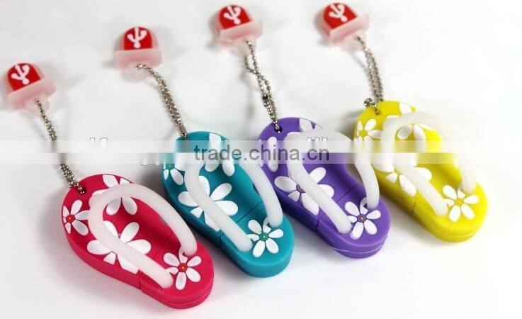 Small slippers cartoon 128 usb flash driver custom usb flash driver