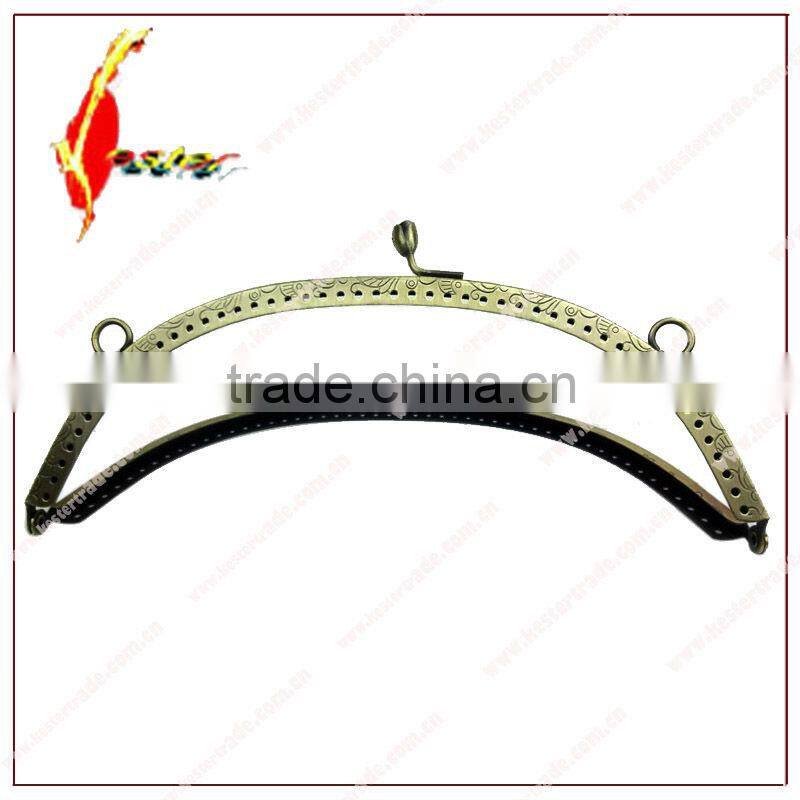 7 7/8inch Antique-brass metal purse frame