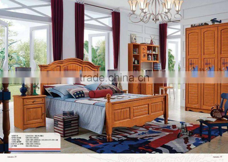 popular solid wood bedroom furniture for children A2605-2608