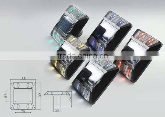 LED Solar pavement marker on driveway