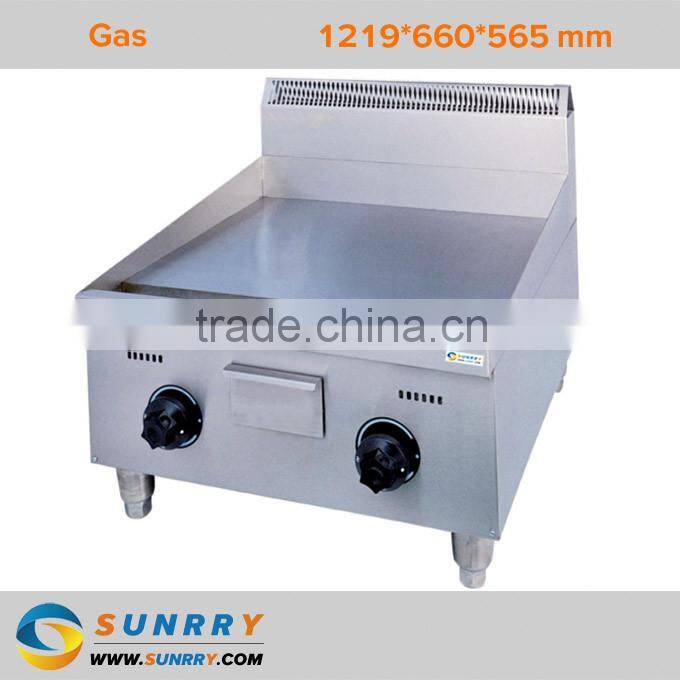 Commercial cast iron gas griddle with flat square plate gas griddle (SY-GR565C SUNRRY)