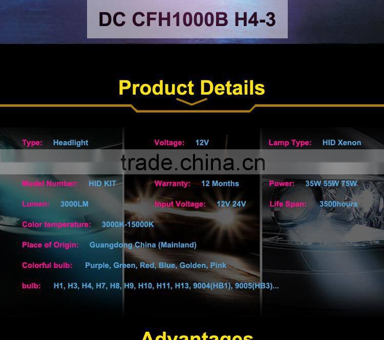 New classical hid bulb h4-3 for car