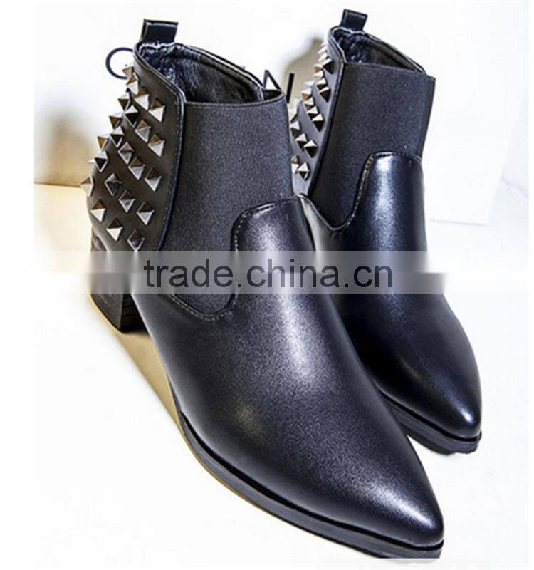 Rivet low heel snow woman pointed infant snow cheap boots