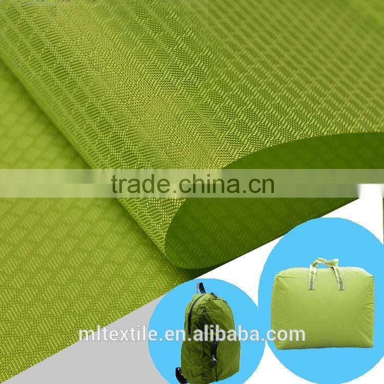 200D nylon plaid jacquard pu coated fabric/oxford fabric