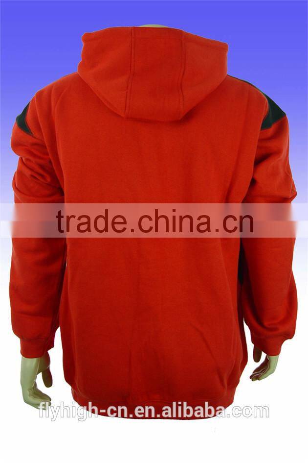 high quality OEM logo men's fashion black hoodie