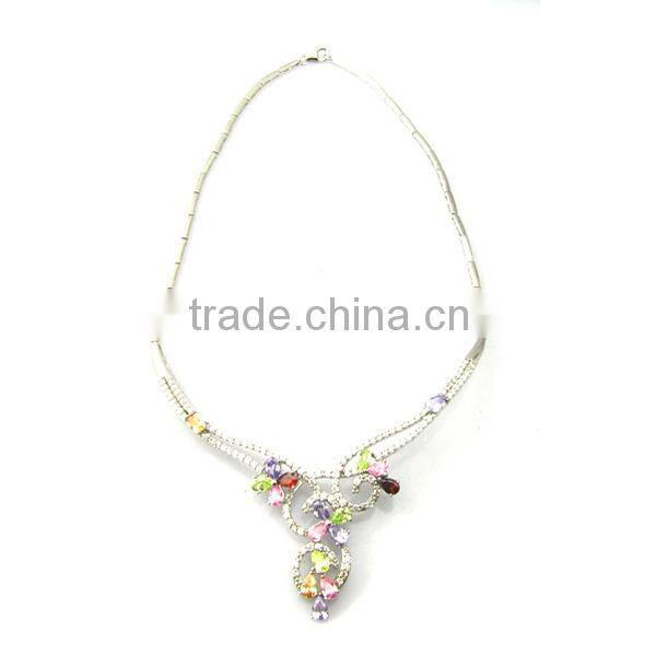 new design large turquoise necklace