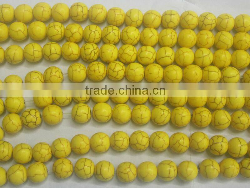 Natural Yellow Turquoise Beads