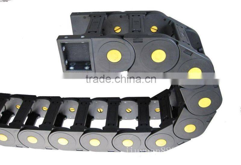 Reinforced industrial plastic wire carrier cnc cable drag chain manufacturer
