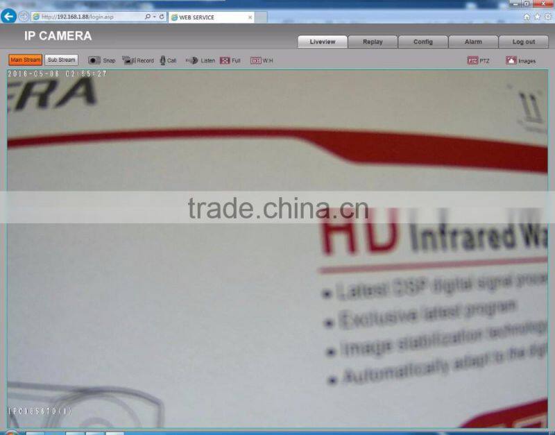 WDR Outdoor Security POE H.265 IP Network Camera 2.0MP 1080P Panasonic 34229 CMOS Hi3516D 6mm Lens Audio USB (SIP-E07-229DP)