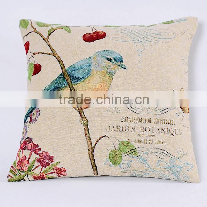 PLUS Polyester / cotton material and woven technics custom printed pillow cases