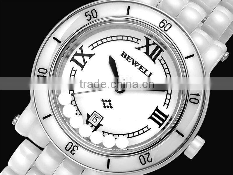 china supplier factory direct OEM High Quality charming Ceramic Women's Wristwatch With Calendar