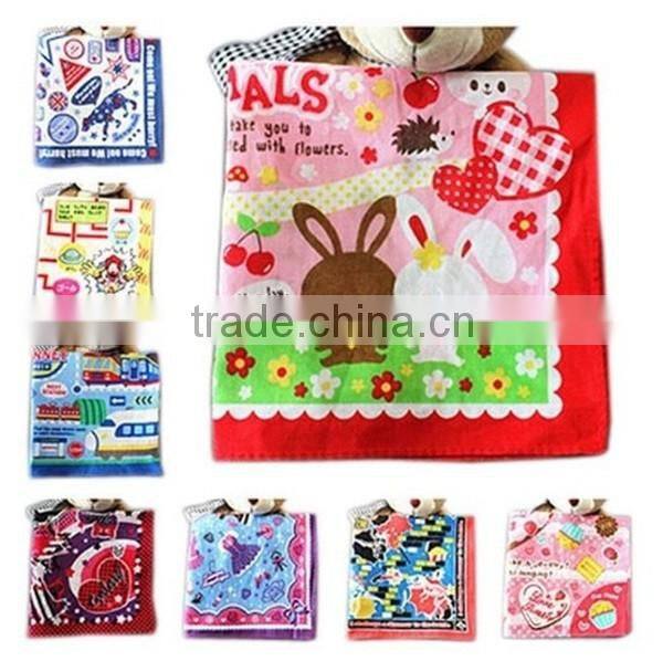 ChildrenTeen Cartoon Animation Animal Print Handkerchief Set,10 PCS