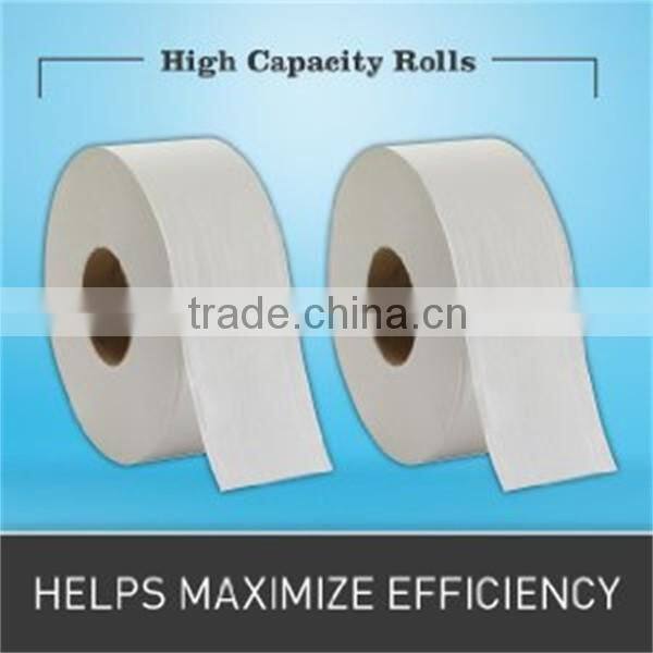 Plain Jumbo Bath Tissue, 2 Ply, 3.3" X 1000', 1000 feet, White (Pack of 12)