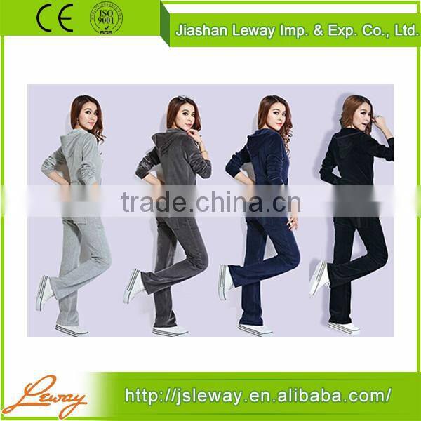 Factory Cheap women velour tracksuits wholesale