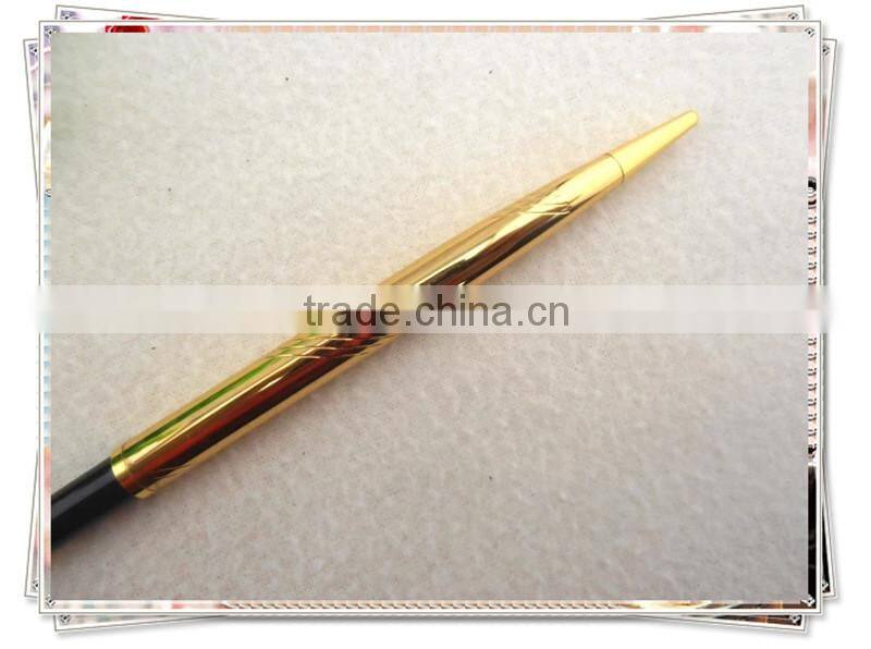 TT-06 cheap golden table fountain pen, metal desk pen for bank