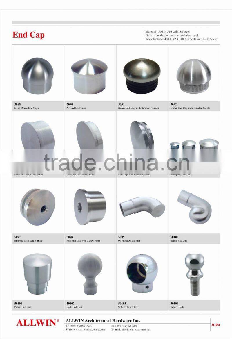 45 Degree Stainless Steel Angle Round tube Floor Flange