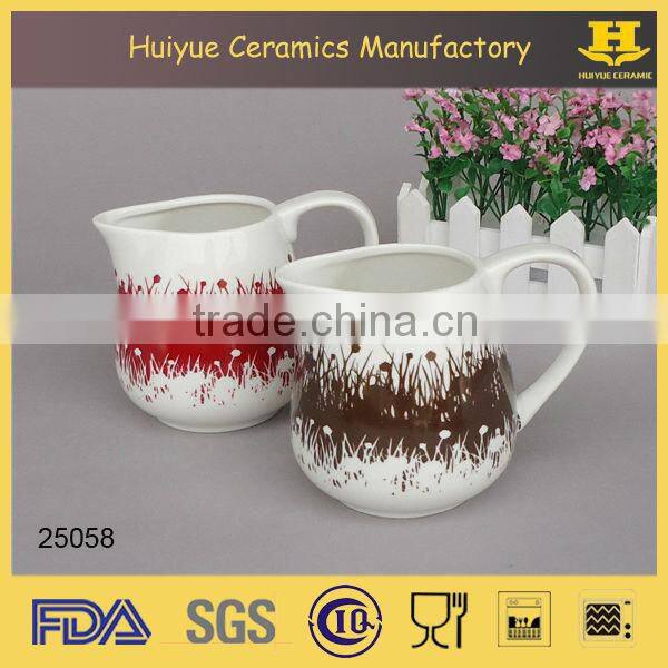 ceramic jug, 450ml ceramic coffee jug, milk jug