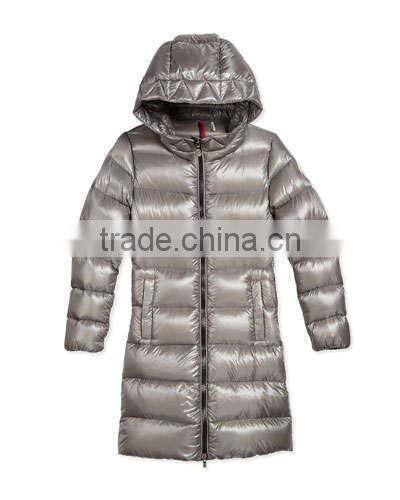 Outdoor Ladies fashion Down jacket with hood waterproof coat
