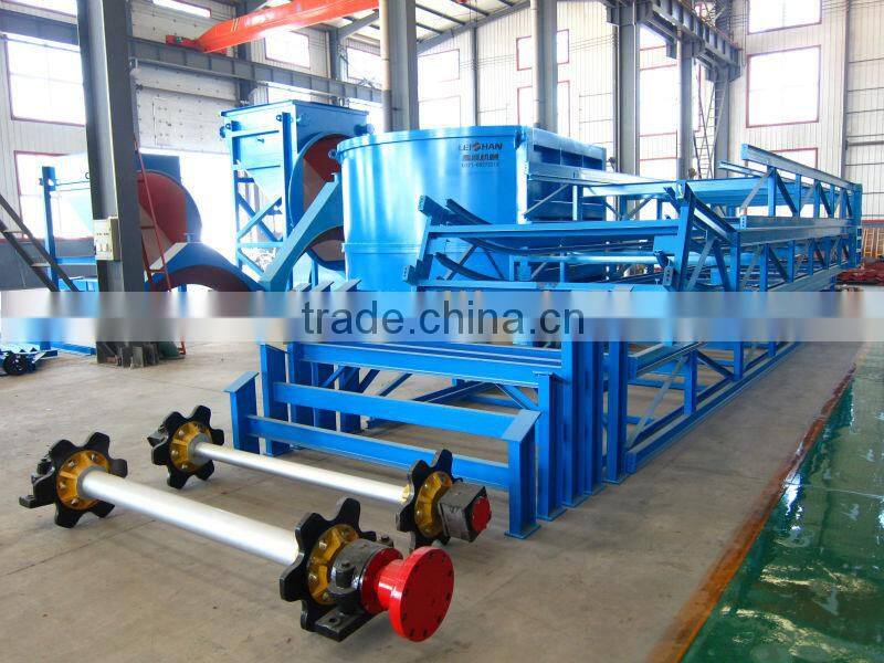 Chain conveyor for paper tube rolling making