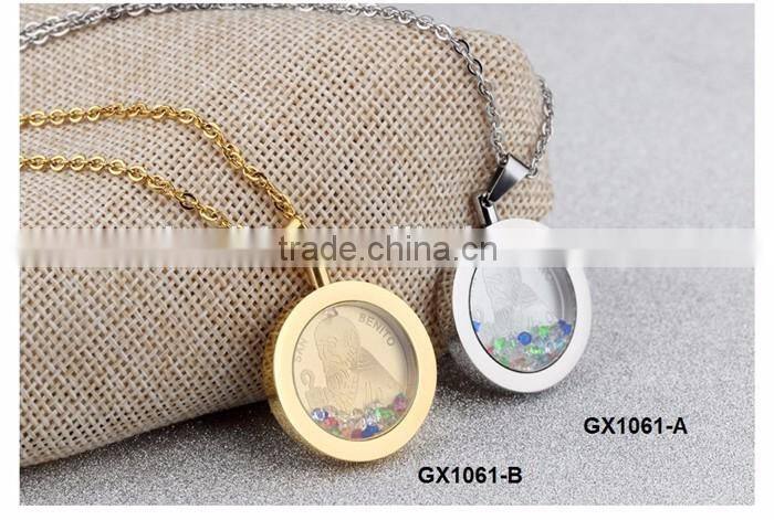 316L stainless steel zircon jewellery for women religion pendant