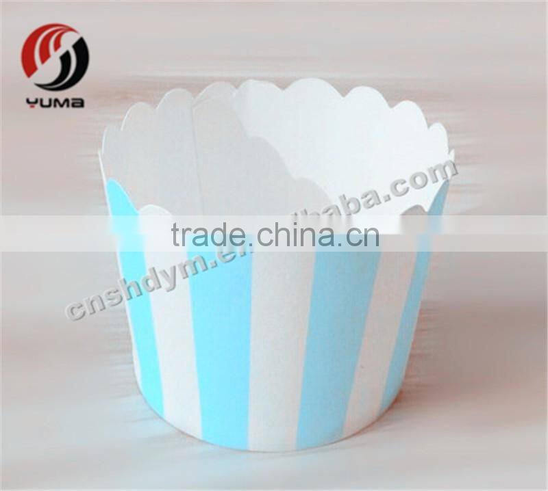 2016 hot sale colorful printed disposable round paper cake cup