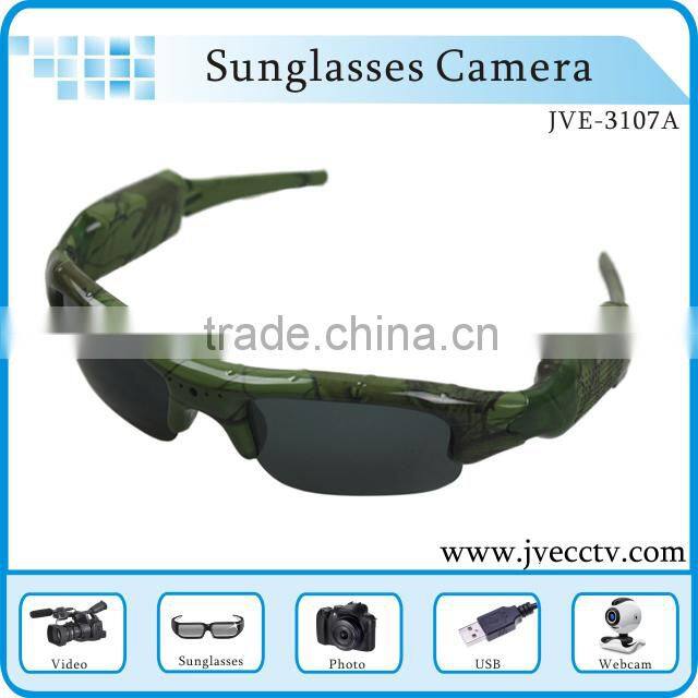 New Digital Camo Sports HD Video Camera Sunglasses DVR Glasses camcorderJVE3107A-1