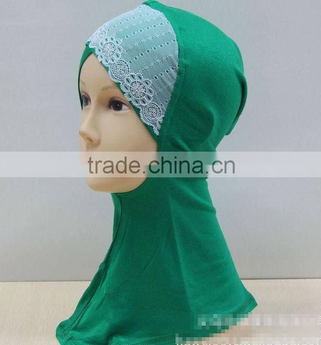 C032 new style lace criss-cross ninja inner underscarf,full underscarf to cover neck