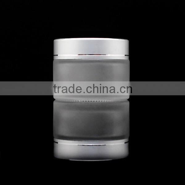 guangzhouu supplier 50g frosted jar with lid for wholesale
