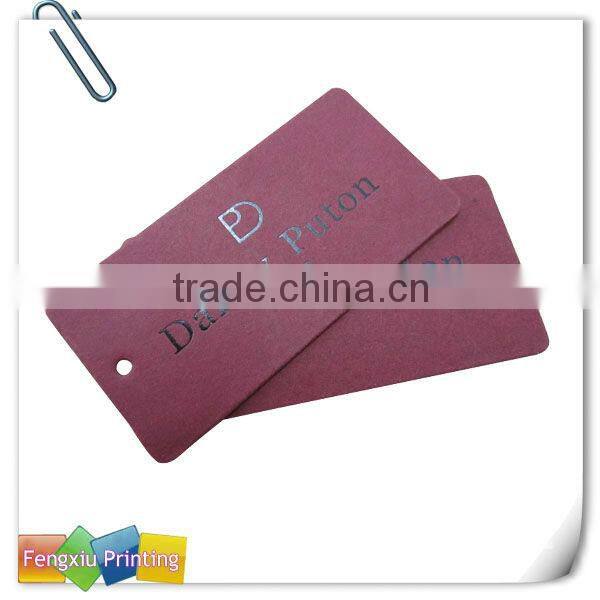 Special Discount Guangzhou 2015 Hot Stamping Colorful Printed Hangtag