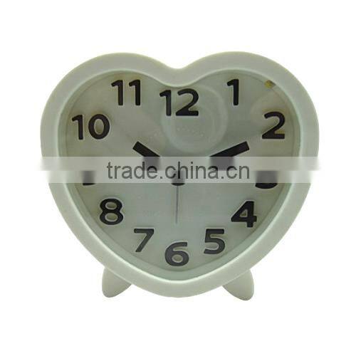 Candy color heart Shape Index Alarm Clock