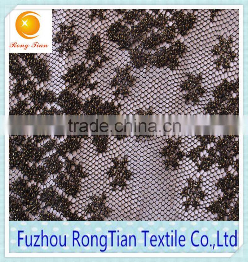 Wholesale sequins gold lace fabric for sexy dress