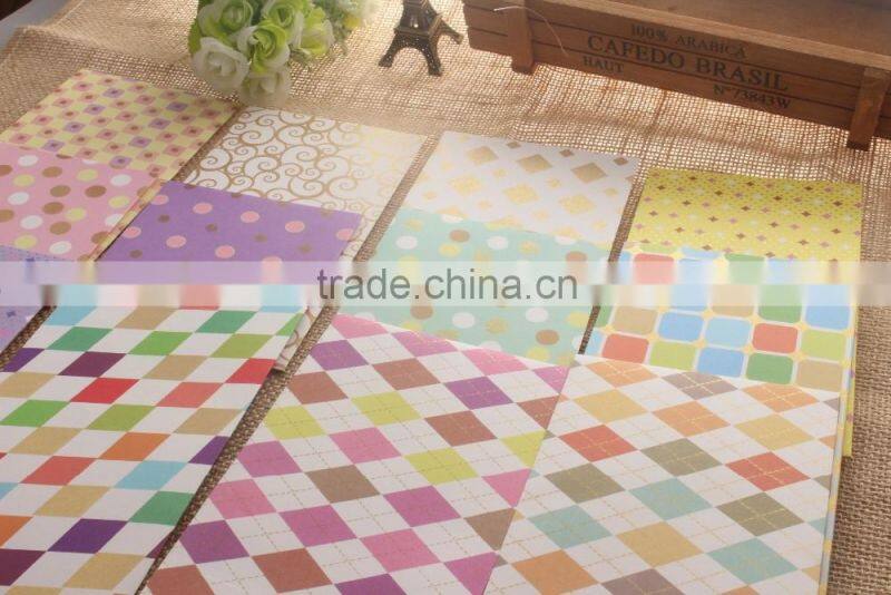 Custom Color Printed Cheap Paper Designer Wedding Money Envelope