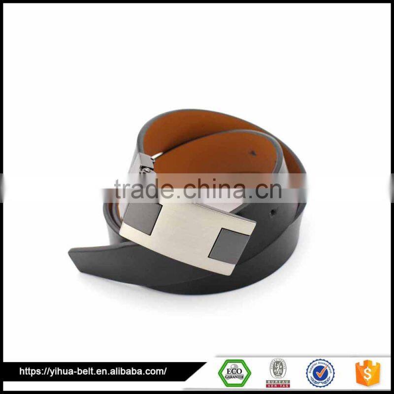 Primer light brown pu Black adjustable leather belt