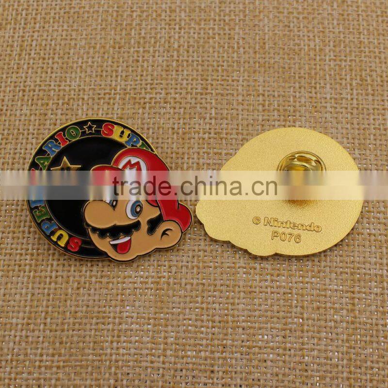 Custom Soft Enamel Super Mario Pin Badge
