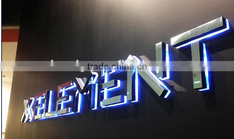 Outdoor used metal letter backlit led light up signs