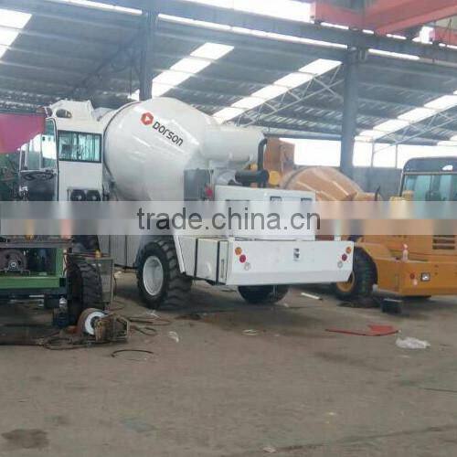china 2016 famous type small concrete mixer with self loading function