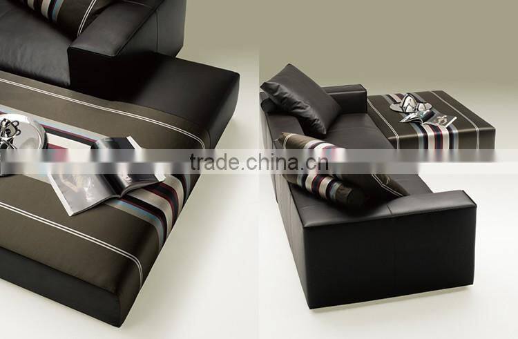 French style luxury sofa set upholstery fabric sectiona sofa with ottoman