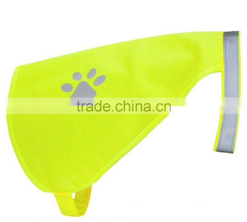 CE Hi Vis Reflective Dog Vest For Pet Dog Fluorescent Security Warning