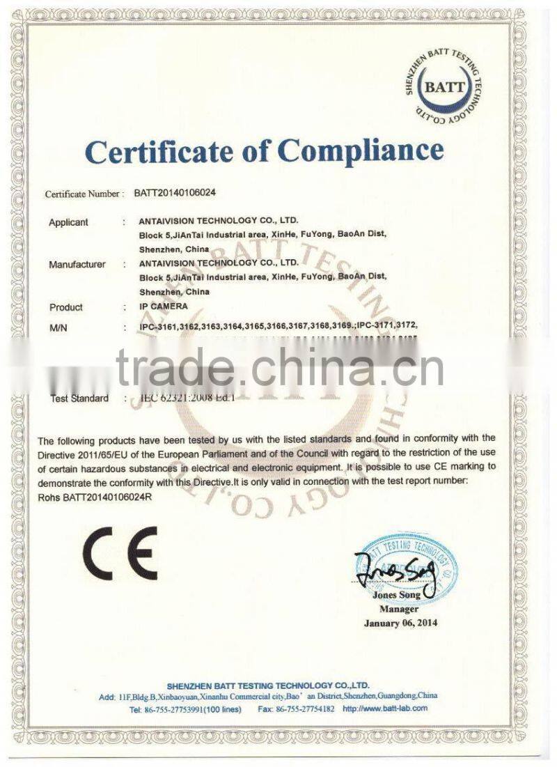 Hot selling ! 2.0MP Dome full HD 1080p Ovnif IP Camera